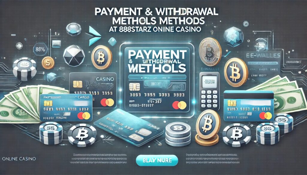 Payment and Withdrawal Methods at 888starz Online Casino